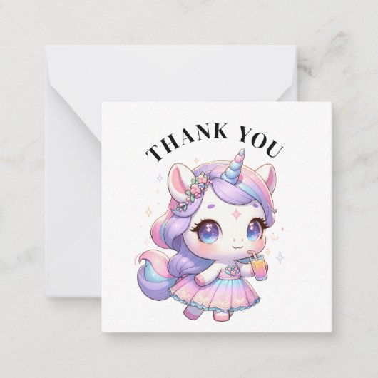 Vielen Dank, Unicorn Card Mitteilungskarte (Vorderseite)