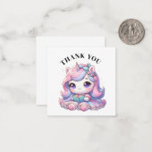 Vielen Dank, Unicorn Card Mitteilungskarte (Vorderseite/Rückseite Beispiel)