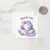 Vielen Dank, Unicorn Card Mitteilungskarte (Vorderseite/Rückseite Beispiel)