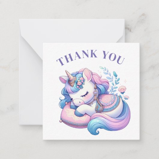 Vielen Dank, Unicorn Card Mitteilungskarte (Vorderseite)