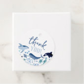 Vielen Dank unter der Sea Blue Boy Baby Dusche Geschenkanhänger (Beispiel)