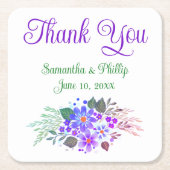 Vielen Dank Untersetzer Gastgeschenk Hochzeit (Vorderseite)