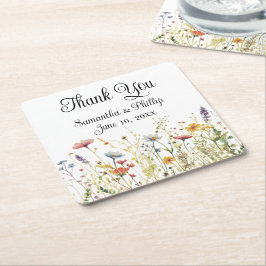 Vielen Dank Untersetzer Gastgeschenk Hochzeit flor