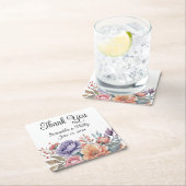 Vielen Dank Untersetzer Gastgeschenk Hochzeit flor (Vor Ort)