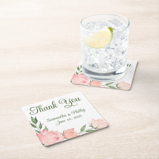 Vielen Dank Untersetzer Gastgeschenk Hochzeit lila (Vor Ort)