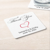Vielen Dank, Untersetzer Gastgeschenke Hochzeiten (angewinkelt)