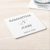 Vielen Dank, Untersetzer Gastgeschenke Hochzeiten (angewinkelt)