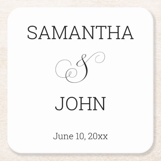 Vielen Dank, Untersetzer Gastgeschenke Hochzeiten (Vorderseite)