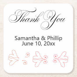 Vielen Dank, Untersetzer Gastgeschenke Hochzeiten