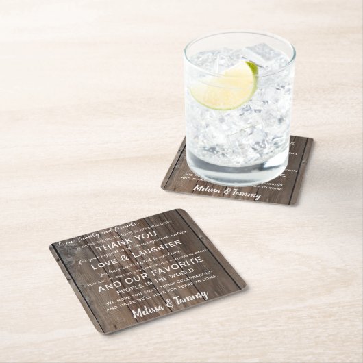 Vielen Dank Untersetzer Rustic Country Barn Gefäll (Vor Ort)