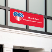 Vielen Dank Unterstützung für kleine Unternehmen P Banner (Äußeres Gebäude)