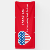 Vielen Dank Unterstützung für kleine Unternehmen P Banner (Vertikal)