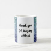 Vielen Dank Vacation Rental Guest Welcome Mosaic Kaffeetasse (Mittel)