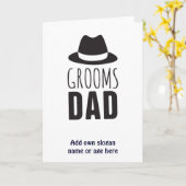 Vielen Dank, Vater des Groom Vater Brautparty Karte (Gelbe Blume)
