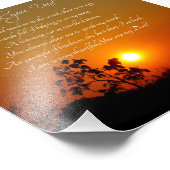 Vielen Dank Vater Sunset and Trees Foto Print (Ecke)