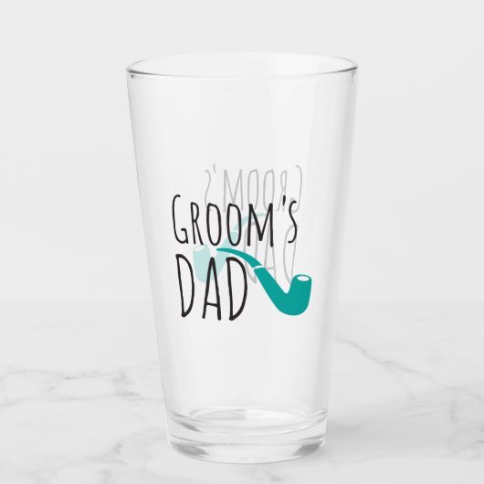 Vielen Dank Vater Vater der Groom Fun Moderne Pipe Glas (Vorderseite)