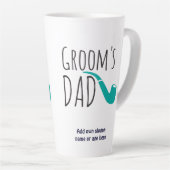 Vielen Dank Vater Vater der Groom Fun Moderne Pipe Milchtasse (Rechte Ecke)