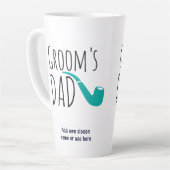 Vielen Dank Vater Vater der Groom Fun Moderne Pipe Milchtasse (Linke Ecke)