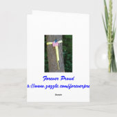 Vielen Dank Vater Veterans Day Card Dankeskarte (Rückseite)