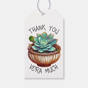 Vielen Dank Vera Much Niedlich Aloe Vera Pun Geschenkanhänger