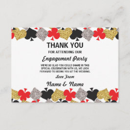 Vielen Dank Verlobung Wedding Las Vegas Casino Car Einladung