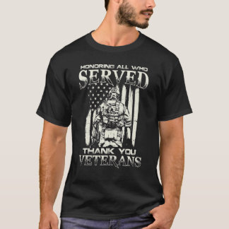 Vielen Dank Veteranen, die alle geehrt haben T-Shirt