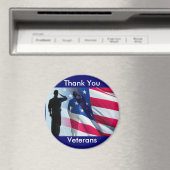 Vielen Dank Veteranen für ihre militärische Anerke Magnet (In Situ (Geschirrspüler))