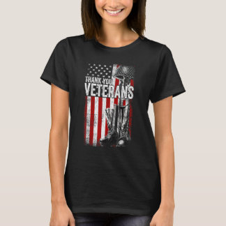 Vielen Dank Veteranen Proud Veteran Tag Vater Opa T-Shirt