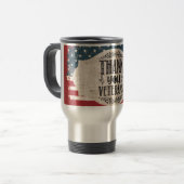 Vielen Dank Veteranen Reisen Mug Reisebecher (Vorderseite Links)