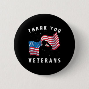 Vielen Dank Veteranen Soldier Us Flag America Memo Button