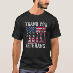 Vielen Dank Veteranen Tag der Frauen Männer T-Shirt