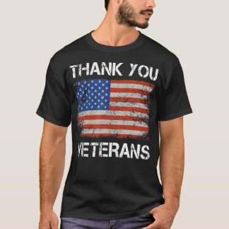 Vielen Dank Veterans American Flag - Patriotic Kid T-Shirt