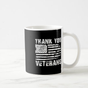 Vielen Dank Veterans American Flag Proud Veteran Kaffeetasse