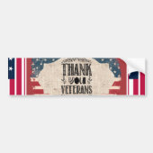 Vielen Dank Veterans Autoaufkleber (Vorne)