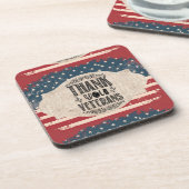 Vielen Dank Veterans Beverage Coaster Getränkeuntersetzer (Linke Seite)