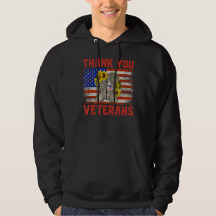 Vielen Dank Veterans Combat Boots Sonnenblumen Vet Hoodie