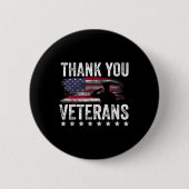 Vielen Dank Veterans Day Memorial Day Partiotic Mi Button (Vorderseite)