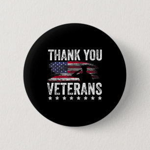 Vielen Dank Veterans Day Memorial Day Partiotic Mi Button