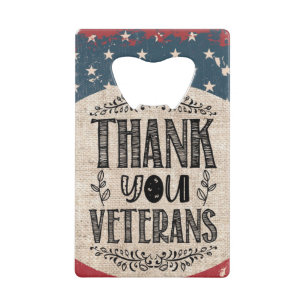Vielen Dank Veterans Flaschenöffner