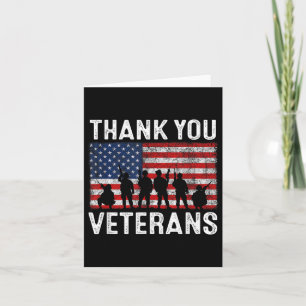 Vielen Dank Veterans Memorial Patriotic Military V Karte