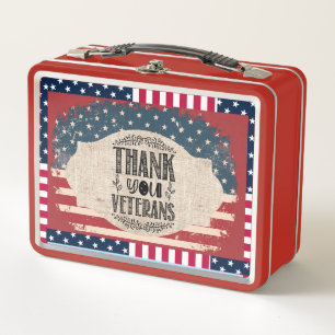 Vielen Dank Veterans Mittagspause Metall Brotdose