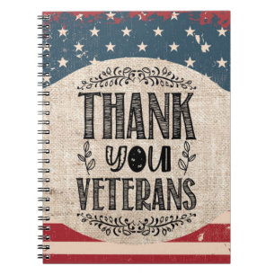 Vielen Dank Veterans Notebook Notizblock
