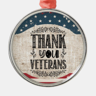 Vielen Dank Veterans Ornament Aus Metall