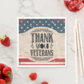Vielen Dank Veterans Paper Napkin Serviette (Beispiel)