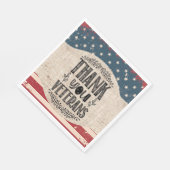 Vielen Dank Veterans Paper Napkin Serviette (Ecke)