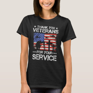 Vielen Dank Veterans Poppy Blume Combat Boots Vete T-Shirt