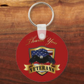 Vielen Dank Veterans Schlüsselanhänger (Vorderseite)