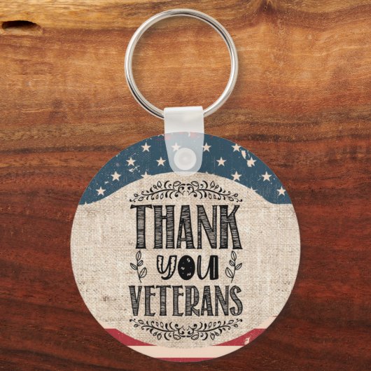 Vielen Dank Veterans Schlüsselanhänger (Vorderseite)