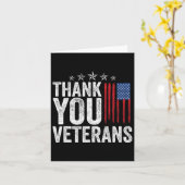 Vielen Dank Veterans Service Patriot Veteran Day A Karte (Gelbe Blume)
