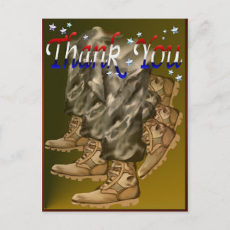 Vielen Dank Vets Postcard Postkarte